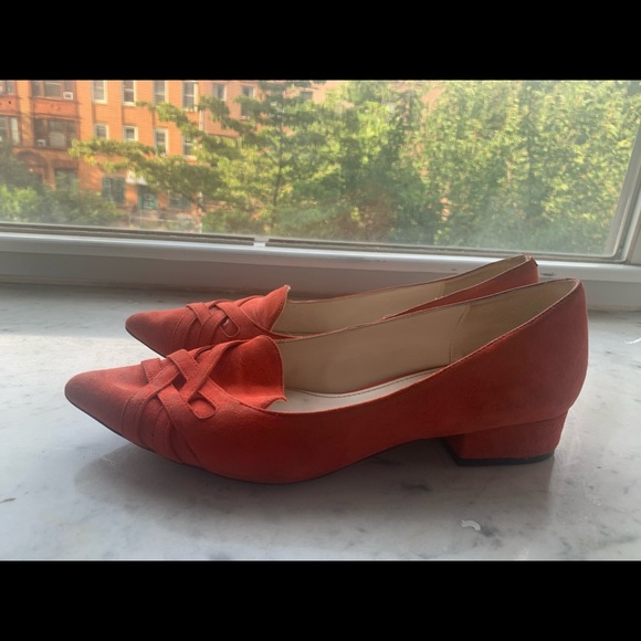 Cole Haan Women’s coral suede pointy flat - Picture 6 of 9